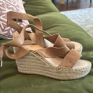 Dolce Vita Tan Espadrille Wedges